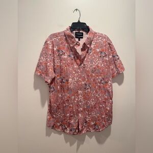 Bonobos Pink Floral Short-Sleeve Button-Up Shirt